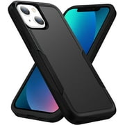 Designed for iPhone 14 Plus Heavy Duty Case, Protection Shockproof Dropproof Dustproof Anti-Scratch Phone Case Cover for iPhone 14 Plus Heavy Duty Case, Black