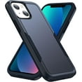 thumbnail image 1 of Entronix Heavy Duty Case Compatible with iPhone 14 Plus, Hybrid Hard Cover, Navy Blue, 1 of 7