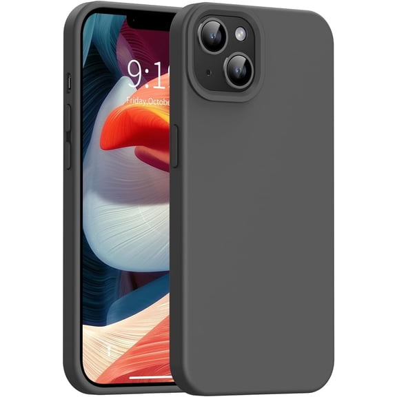 Designed for iPhone 14 Pro Case,Shockproof Liquid Silicone Protective Phone Case with Soft Anti-Scratch Microfiber Lining Ultra Slim Drop Protection Phone Cover 6.1 inch(Light Purple)