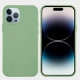 thumbnail image 1 of Designed for iPhone 14 Pro Case,Slim Liquid Silicone Rubber Shockproof Phone Cover Soft Anti-Scratch Microfiber Lining Protection Case for iPhone 14 Pro 2022 (Green), 1 of 13
