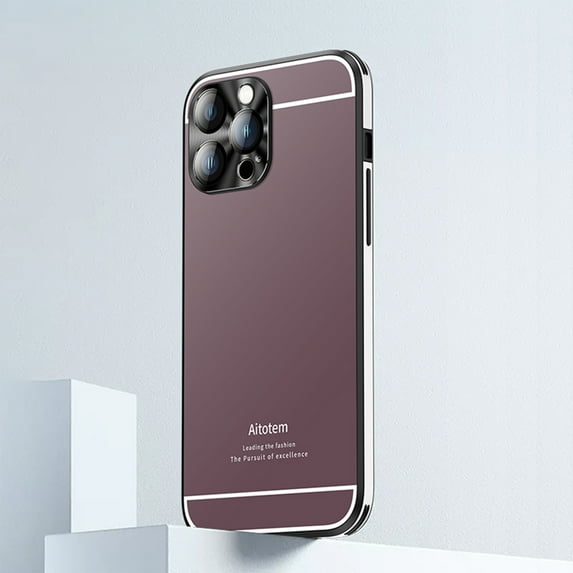 Designed for iPhone 14 Pro Max Back Case, Luxury Frosted Ultra Slim Glossy Lightweight Shockproof Drop Protective Anti-fall Stylish Phone Case Cover for iPhone 14 Pro Max, Winered