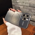 thumbnail image 1 of Designed for iPhone 14 Pro Max Case, Luxury Magnetic Clear Slim Case for Women Men Anti-Yellowing Shockproof Compatible with MagSafe Charger, Protective Thin Case with Large Window, Gray, 1 of 7