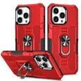 thumbnail image 1 of Designed for iPhone 14 Pro Max Case, Military-Grade Drop Protection, Protective Phone Case Cover, Car Mount Ring Kickstand Shockproof Bumper Case for iPhone 14 Pro Max 6.7 Inch,Red, 1 of 9