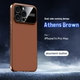 thumbnail image 1 of Designed for iPhone 14 Pro Max Heat Dissipation Phone Case,Side Hollowed-out Design,Precision Lens Protectipn,PU Leather Shockproof Anti-scratch Rugged Thin Fit Durable Phone Case,Brown, 1 of 12