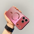thumbnail image 1 of Designed for iPhone 14 Pro Max Phone Case,Compatible with Mag-Safe,Built-in Camera Lens Protector,Luxury Glossy Ultra Slim Shockproof Anti-fall,Soft TPU+PC Protection Durable Phone Case,Rose, 1 of 10