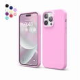 thumbnail image 1 of Entronix Silicone Case Compatible with iPhone 14 Pro Max, Protective Cover, Light Pink, 1 of 7