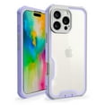 thumbnail image 1 of Designed For iPhone 14 Pro Phone Case,Military-Grade Protection,Transparent Back Designing,Heavy Duty Anti-Drop Shockproof Bicolor Rugged 4-in-1 Phone Case For iPhone 14 Pro,Lightpurple, 1 of 8