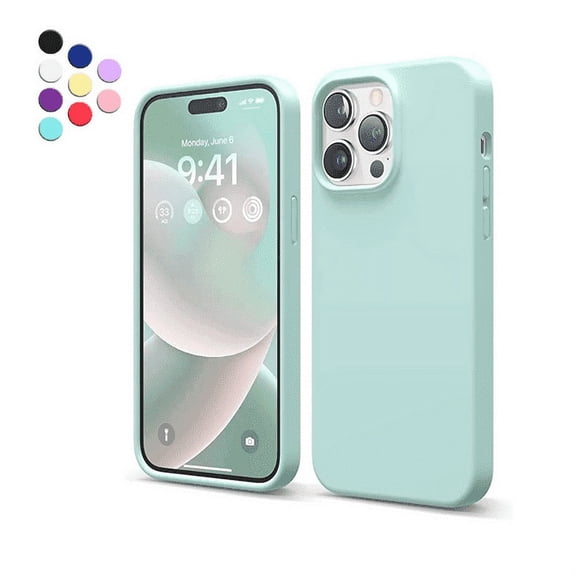 Designed for iPhone 14 Pro Silicone Case, Protection Shockproof Dustproof Anti-Scratch Phone Case Cover for iPhone 14 Pro, Liquid Silicone Phone Case (Teal)