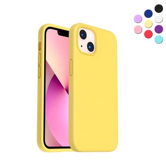 Designed for iPhone 14 Silicone Case, Protection Shockproof Dustproof Anti-Scratch Phone Case Cover for iPhone 14, Liquid Silicone Phone Case (Yellow)