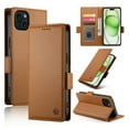 thumbnail image 1 of Designed for iPhone 14 Wallet Case, with Card Slots Strong Magnetic Closure PU Leather Flip Fold Shockproof Kickstand Durable Purse Flip Case for iPhone 14 - Brown, 1 of 7