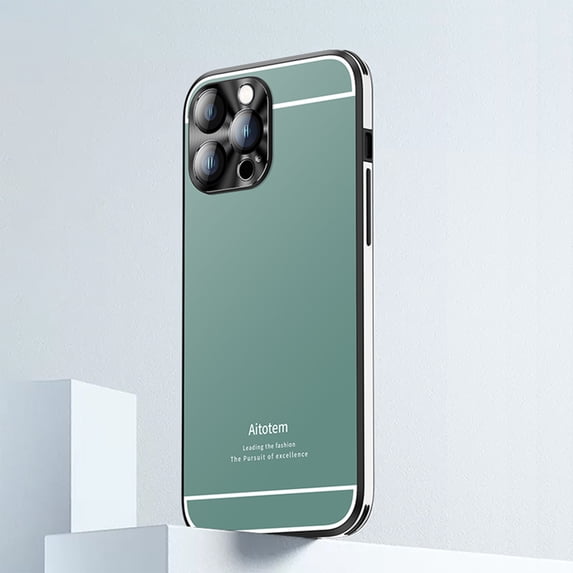 Designed for iPhone 15 Back Case, Luxury Frosted Ultra Slim Glossy Lightweight Shockproof Drop Protective Anti-fall Stylish Phone Case Cover for iPhone 15, Darkgreen