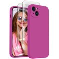 thumbnail image 1 of Designed for iPhone 15 Case, Silicone Upgraded [Camera Protection] Phone Case with [2 Screen Protectors], Soft Anti-Scratch Microfiber Lining Inside, 6.1 inch, Calke Green, 1 of 5