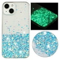 thumbnail image 1 of Designed for iPhone 15 Plus Bling Glitter Case Glow in The Dark Funny Shiny Sparkle Noctilucent Fluorescent for Women Girls Protective Case for iPhone 15 Plus, Blue, 1 of 6
