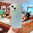 thumbnail image 1 of Designed for iPhone 15 Plus Case, Glitter Gradient Shiny Bling Paper Clear Shell Case, Slim Lightweight Shockproof Protective Rubber Bumper Phone Cover for iPhone 15 Plus, Silver, 1 of 10