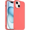 thumbnail image 1 of Designed for iPhone 15 Plus Case, Silicone Ultra Slim Shockproof Phone Case with Soft Anti-Scratch Microfiber Lining, [Enhanced Camera Protection] (Peach), 1 of 12