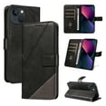 thumbnail image 1 of Designed for iPhone 15 Plus Case Wallet, Men Women Flip Folio Cover with PU Leather Stand Credit Card Holders Slots Wrist Strap Magnetic Clasp Phone Case for iPhone 15 Plus, Black, 1 of 12