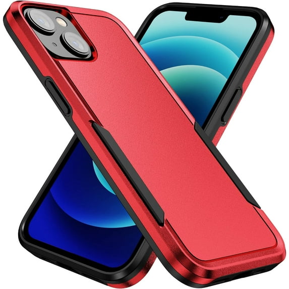 Designed for iPhone 15 Plus Heavy Duty Case, Protection Shockproof Dropproof Dustproof Anti-Scratch Phone Case Cover for iPhone 15 Plus Heavy Duty Case, Red