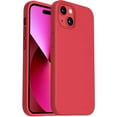 thumbnail image 1 of Entronix Silicone Soft Case Designed for iPhone 15 Plus Shockproof Durable Slim Fit, Red, 1 of 7