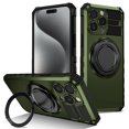 thumbnail image 1 of Designed for iPhone 15 Pro Case with Magnetic Ring Holder Kickstand, Military-Grade Protection, Protective for iPhone 15 Pro Phone Case, Shockproof Bumper Case for iPhone 15 Pro,Darkgreen, 1 of 14