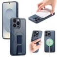thumbnail image 1 of Designed for iPhone 15 Pro Case Magnetic, [Support Wireless Charging] Rugged Cover with Wristband Anti-Drop Finger Strap Heavy Duty Shockproof Phone Case for iPhone 15 Pro, Blue, 1 of 9