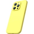 thumbnail image 1 of Designed for iPhone 15 Pro Case with Screen Protector [2 Pack], Liquid Silicone Gel Rubber Cover [Full Body] Shockproof Case for iPhone 15 Pro 6.1 inch, Lemon Yellow, 1 of 2