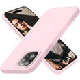 thumbnail image 1 of Designed for iPhone 15 Pro Case, Silicone Ultra Slim Shockproof Protective Phone Case with [Soft Anti-Scratch Microfiber Lining], 6.1 inch, Chalk Pink, 1 of 11