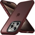 thumbnail image 1 of Designed for iPhone 15 Pro Case, [Support Wireless Charging] Soft Silicone Slim Anti-Scratch Protective Phone Case for iPhone 15 Pro 6.1 inch, Wine Red, 1 of 6