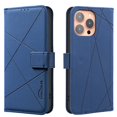 thumbnail image 1 of Designed for iPhone 15 Pro Flip Case, RFID Blocking, Card Holder Wallet, Vegan PU Leather, Adjustable Stand Cell Phone Case, for Women & Men, Magnetic Clasp, for iPhone 15 Pro, Blue, 1 of 7