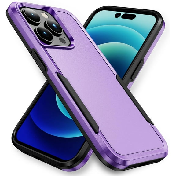 Designed for iPhone 15 Pro Heavy Duty Case, Protection Shockproof Dropproof Dustproof Anti-Scratch Phone Case Cover for iPhone 15 Pro Heavy Duty Case, Purple