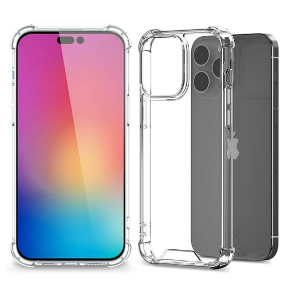Designed for iPhone 15 Pro Max Case, Clear Reinforced Corners TPU Bumper, Thin Soft & HD Clear Anti-Scratch Shockproof & Drop-proof Protective Cover. Phone Case for iPhone 15 Pro Max 6.7 inch.