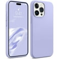 thumbnail image 1 of Designed for iPhone 15 Pro Max Case, Upgraded Silicone[Military Shockproof Protection] for iPhone 15 ProMax Case with Soft Anti-Scratch Microfiber Lining, 6.7 inch, Light Purple, 1 of 14