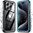 Designed for iPhone 15 Pro Max Case Waterproof, [Builtin Screen