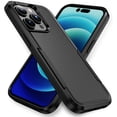 thumbnail image 1 of Entronix Heavy Duty Case Compatible with iPhone 15 Pro Max, Hybrid Hard Cover, Black, 1 of 9