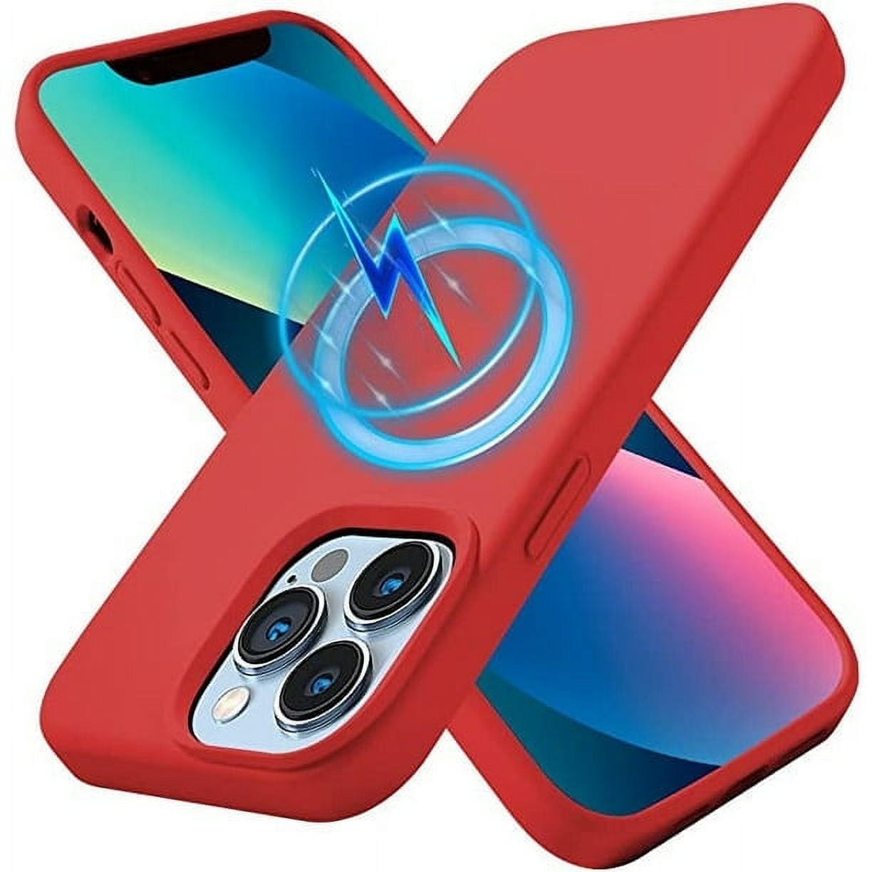 Designed for iPhone 15 Pro Max Magnetic Silicone Case