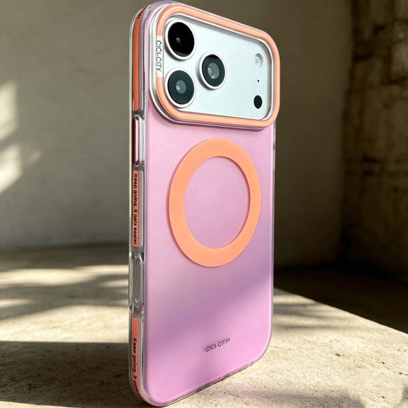 Designed For iPhone 15 Pro Max Phone Case,Compatible with Mag-Safe,Ultra Shockproof Anti-Scratch Cover,Vibrant Contrasting Color Design,Non-slip Glossy Durable Thin Fit Phone Case,E