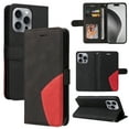 thumbnail image 1 of Designed for iPhone 15 Pro Max Wallet Case, [RFID Blocking] PU Leather Folio Kickstand [TPU Protective Interior Case], Magnetic Closure Card Slot with Hand Strap Shockproof Phone Cover,Black, 1 of 8