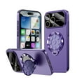 thumbnail image 1 of Designed for iPhone 16 Case with Camera Lens Protector, Magnetic Invisible Stand [Compatible with Mag-Safe] Military Drop Protection Shockproof Anti-Slip Suction Cup Phone Cover, Darkpurple, 1 of 6