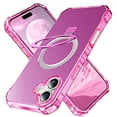 thumbnail image 1 of Designed for iPhone 16 Case with Magnetic Invisible Kickstand, Compatible with MagSafe Military-Grade Protection Shockproof Matte PC Cover for iPhone 16 for Women Men, Rose, 1 of 6