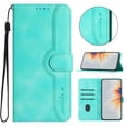thumbnail image 1 of Designed for iPhone 16 Case Wallet, Flip Folio Cover with PU Leather Adjustable Stand Credit Card Holders Slots Wrist Strap Magnetic Closure Phone Case for iPhone 16, Green, 1 of 7
