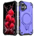thumbnail image 1 of Designed for iPhone 16 - Compatible with MagSafe Support Wireless Charging Rugged Shockproof Anti-Slip Military Grade Protective Phone Cover for iPhone 16, Purple, 1 of 7