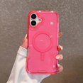 thumbnail image 1 of Designed for iPhone 16 Magnetic Clear Phone Case,Clear Crystal Glitter,Compatible with Mag-Safe,3-in-1 Heavy Duty Shockproof Sparkly Cute Women Girl Protective Phone Case,Clearpink, 1 of 9