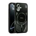 thumbnail image 1 of Designed For iPhone 16 Magnteic Phone Case,Compatible with Mag-Safe,Built-in Lens Protector,Hollowed-out Back,Shockproof Rugged Anti-fall Ultra Slim Heat Dissipation Phone Case,Black, 1 of 6