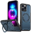 thumbnail image 1 of Designed for iPhone 16 Plus Case with Kickstand [Military Grade Drop Protection][Magnetic Compatible with Mag-Safe] Shockproof Phone Case with Secure Ring Holder for iPhone 16 Plus, Blue, 1 of 6