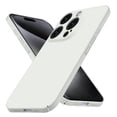 thumbnail image 1 of Designed for iPhone 16 Pro Case, Ultra Thin Camera Lens Protection Matte Back Hard PC Shockproof Skin Friendly Anti-Slip Solid Color Phone Case Compatible with iPhone 16 Pro - White, 1 of 4