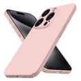 thumbnail image 1 of Designed for iPhone 16 Pro Case, Ultra Thin Camera Lens Protection Matte Back Hard PC Shockproof Skin Friendly Anti-Slip Solid Color Phone Case Compatible with iPhone 16 Pro - Pink, 1 of 4