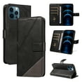 thumbnail image 1 of Designed for iPhone 16 Pro Case Wallet, Men Women Flip Folio Cover with PU Leather Stand Credit Card Holders Slots Wrist Strap Magnetic Clasp Phone Case for iPhone 16 Pro, Black, 1 of 9
