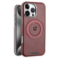 thumbnail image 1 of Designed For iPhone 16 Pro Magnetic Phone Case,With 360°Rotatable Invisible Ring Kickstand,Compatible with Mag-Safe,PU Leather Shockproof Ultra Slim Rugged Durable Phone Case,Winered, 1 of 8