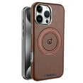 thumbnail image 1 of Designed For iPhone 16 Pro Magnetic Phone Case,With 360°Rotatable Invisible Ring Kickstand,Compatible with Mag-Safe,PU Leather Shockproof Ultra Slim Rugged Durable Phone Case,Darkbrown, 1 of 8