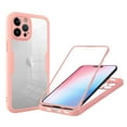 thumbnail image 1 of Designed for iPhone 16 Pro Max Case Full-Body Bumper Case Cover Built in Screen Protector Shockproof Transparent Back 360 Full Body Protective Case for iPhone 16 Pro Max, Pink, 1 of 8