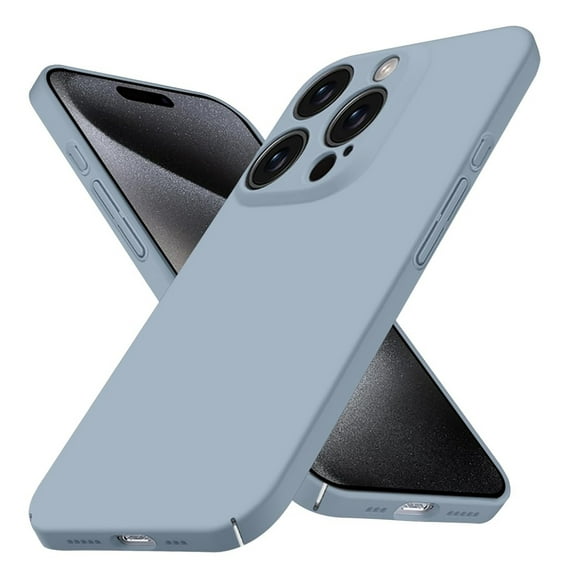 Designed for iPhone 16 Pro Max Case, Ultra Thin Camera Lens Protection Matte Back Hard PC Shockproof Skin Friendly Anti-Slip Solid Color Phone Case Compatible with iPhone 16 Pro Max - Lightblue